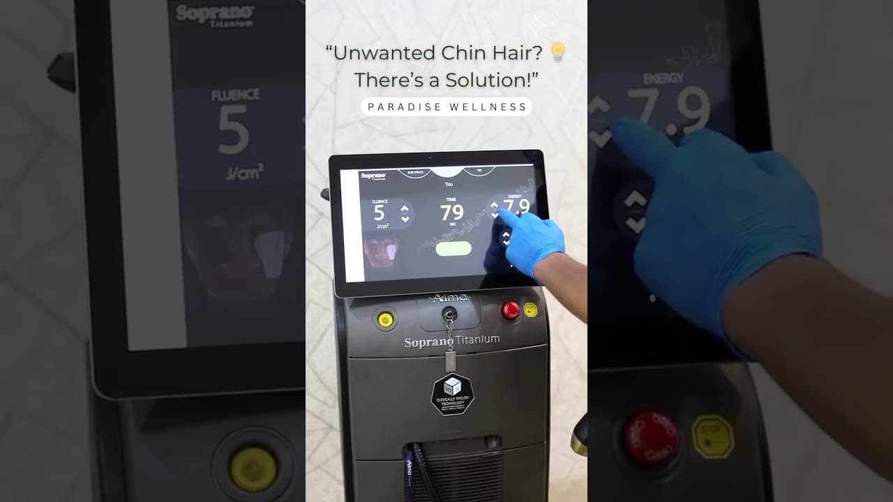 Struggling with unwanted chin hair due to PCOS?  There’s a safe, effective solution. — video thumbnail