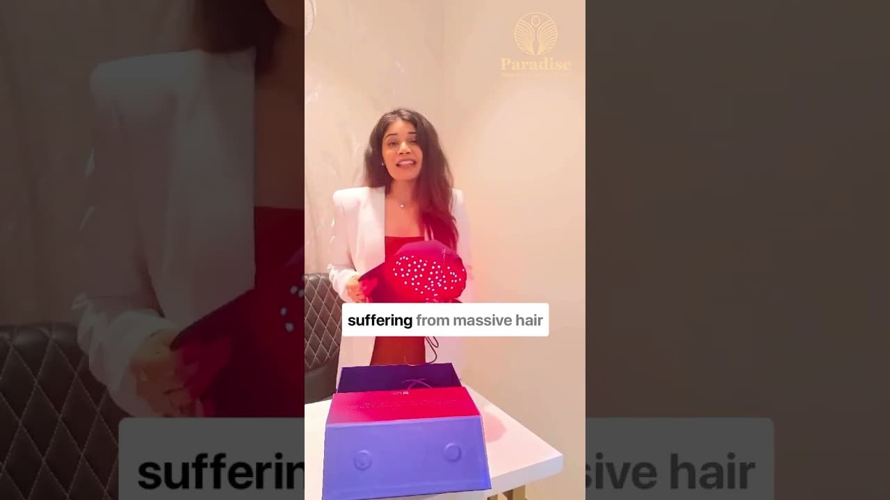 L3TX Hair Therapy Cap 🔴 Regrow Hair Naturally with Red Light! #Shorts #HairGrowth — video thumbnail