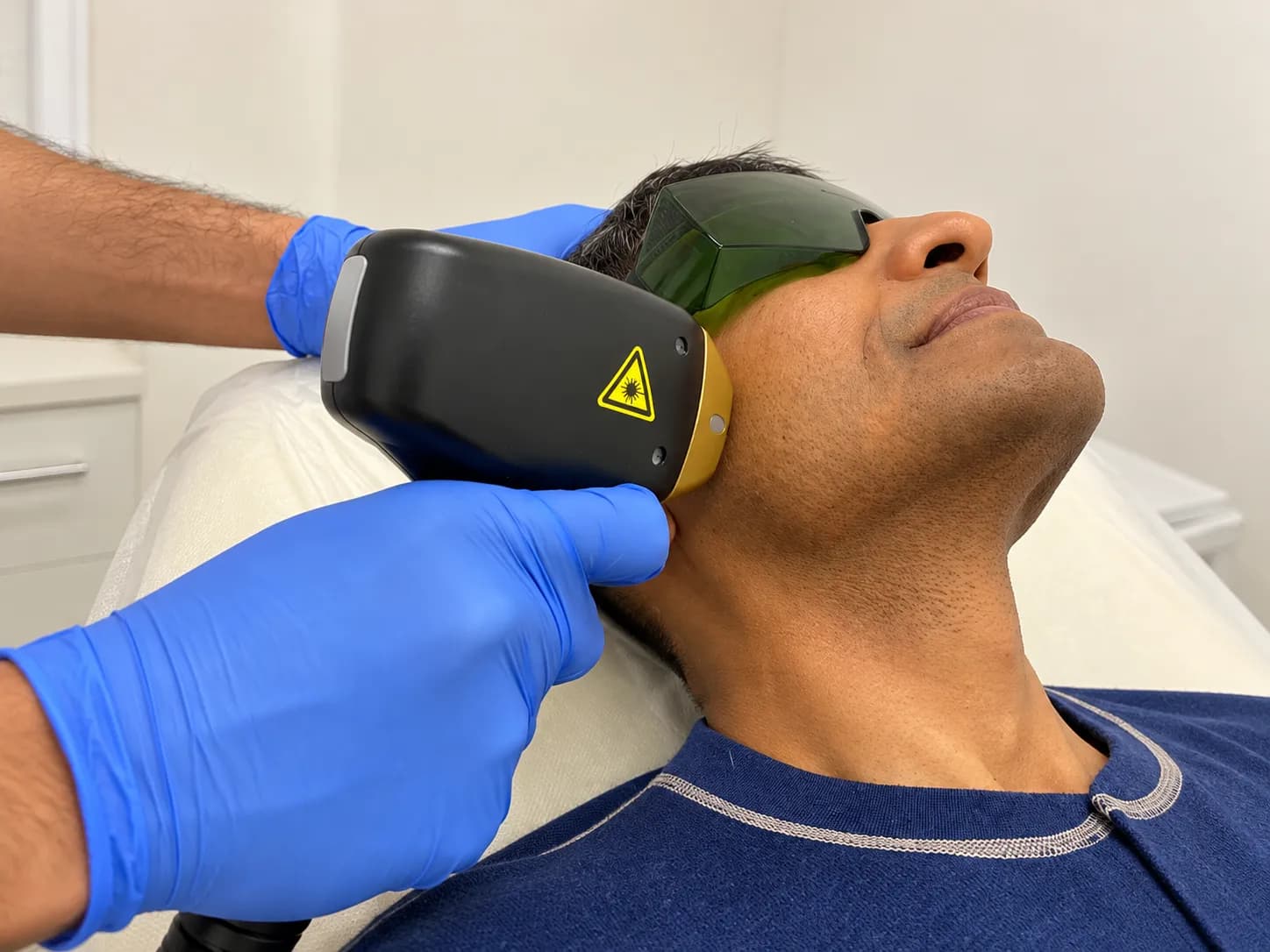 A Paradise Wellness treatment room with the Soprano Titanium laser