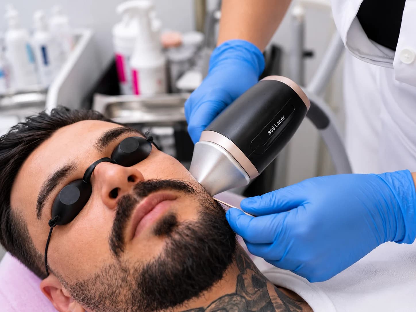 A Paradise Wellness treatment room with the Soprano Titanium laser