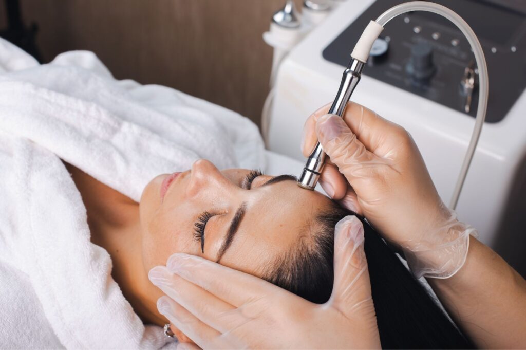 Glow facial with skin brightening serums for pigmentation at Paradise Wellness Clinic.