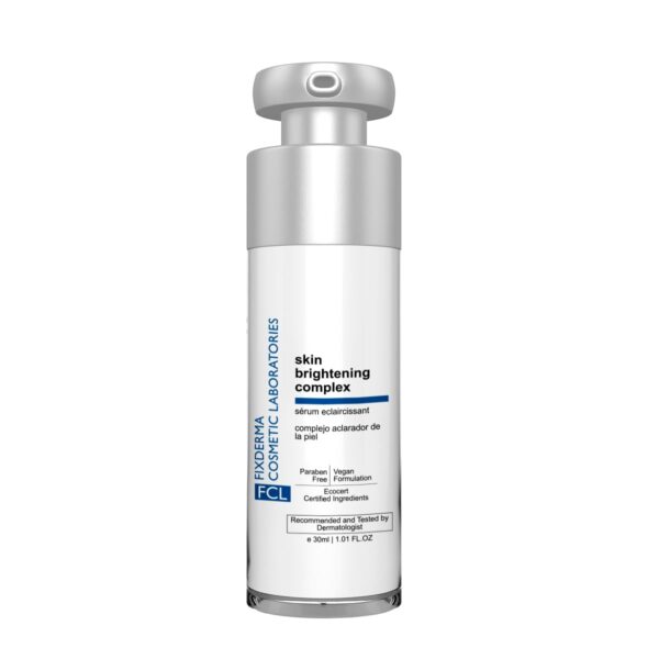 FCL Brightening Complex visibly reducing dark spots and hyperpigmentation for a luminous skin tone.