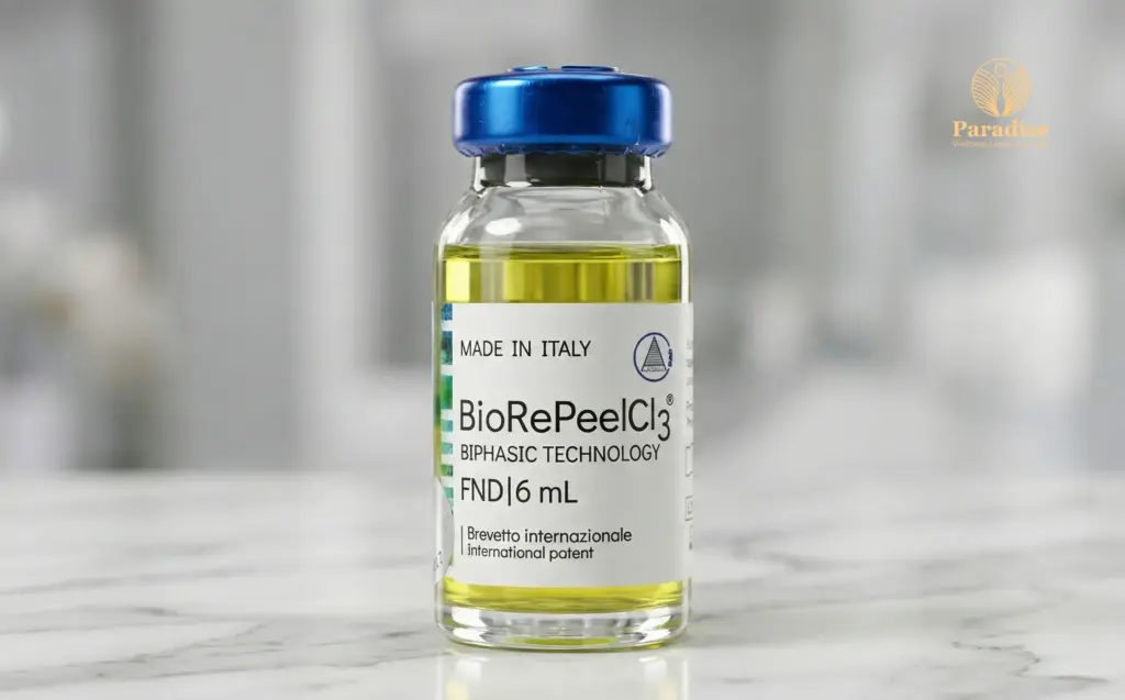 Dermatologist performing BioRePeel facial at Paradise Wellness Vasant Vihar Delhi